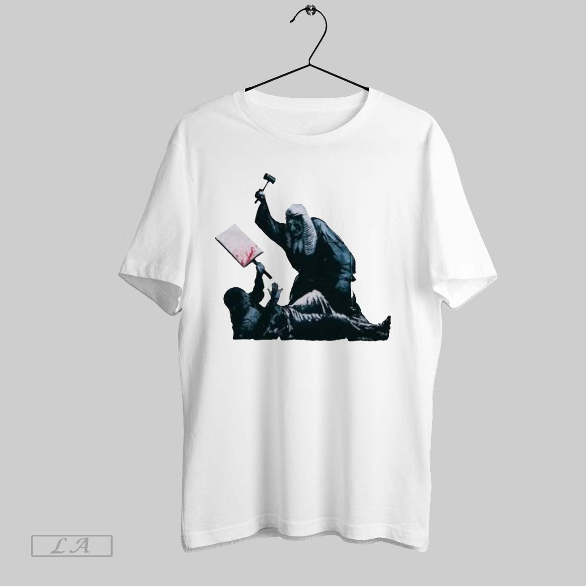 Original Banksy Street Royal Courts Justice Political Activism TShirt