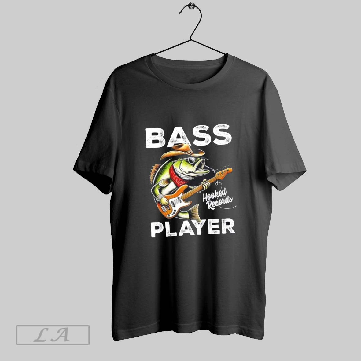 Original Bass Player Fishing Catch Bass Fish Tank Top Classic Design