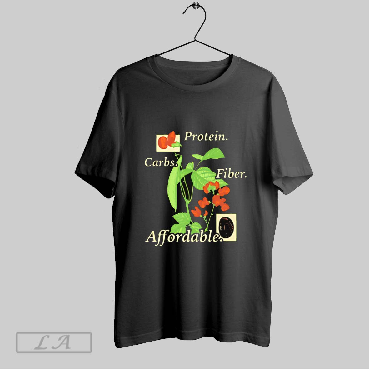 Original Bean Protein Carbs Fiber Affordable Shirt Retro Style
