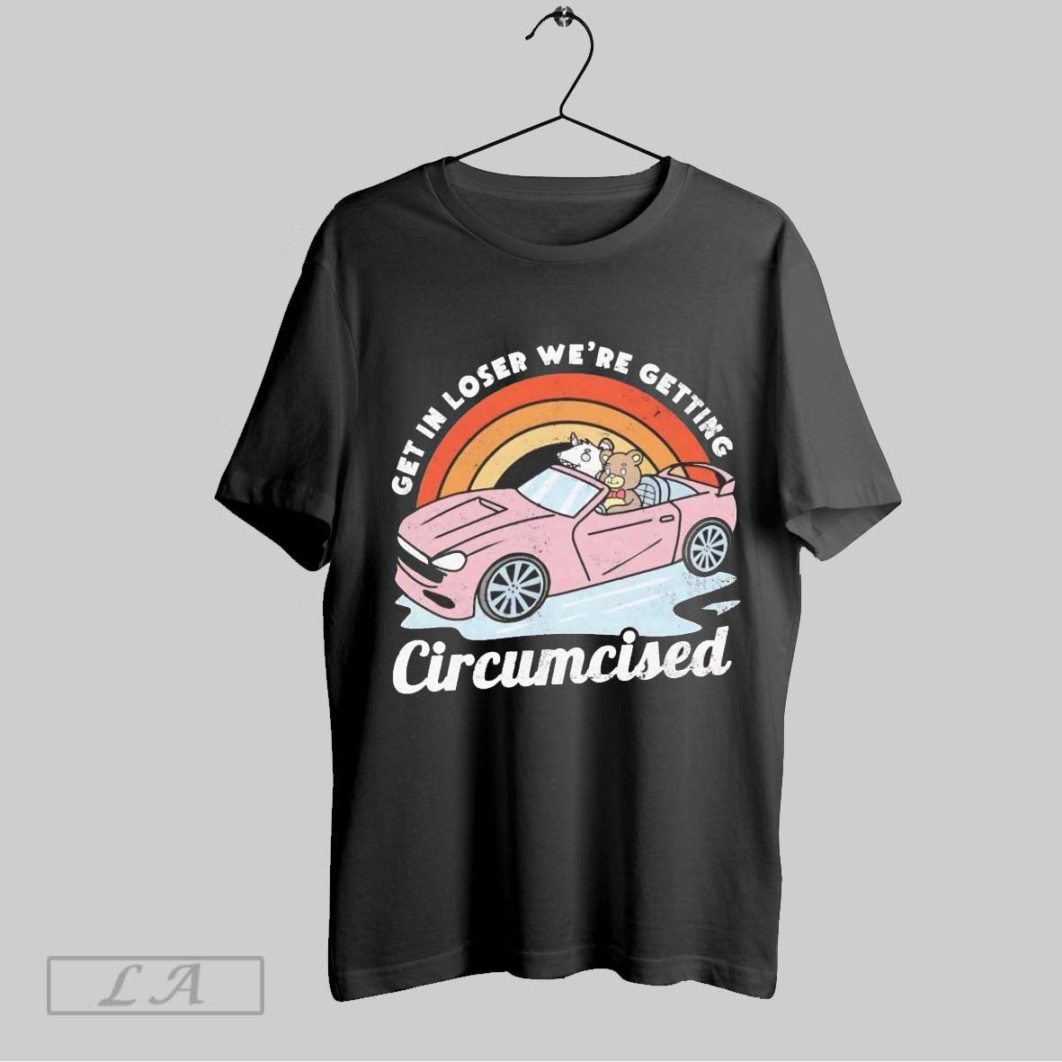 Original Bear Driving Car Get Loser Were Getting Circumcised Hoodie