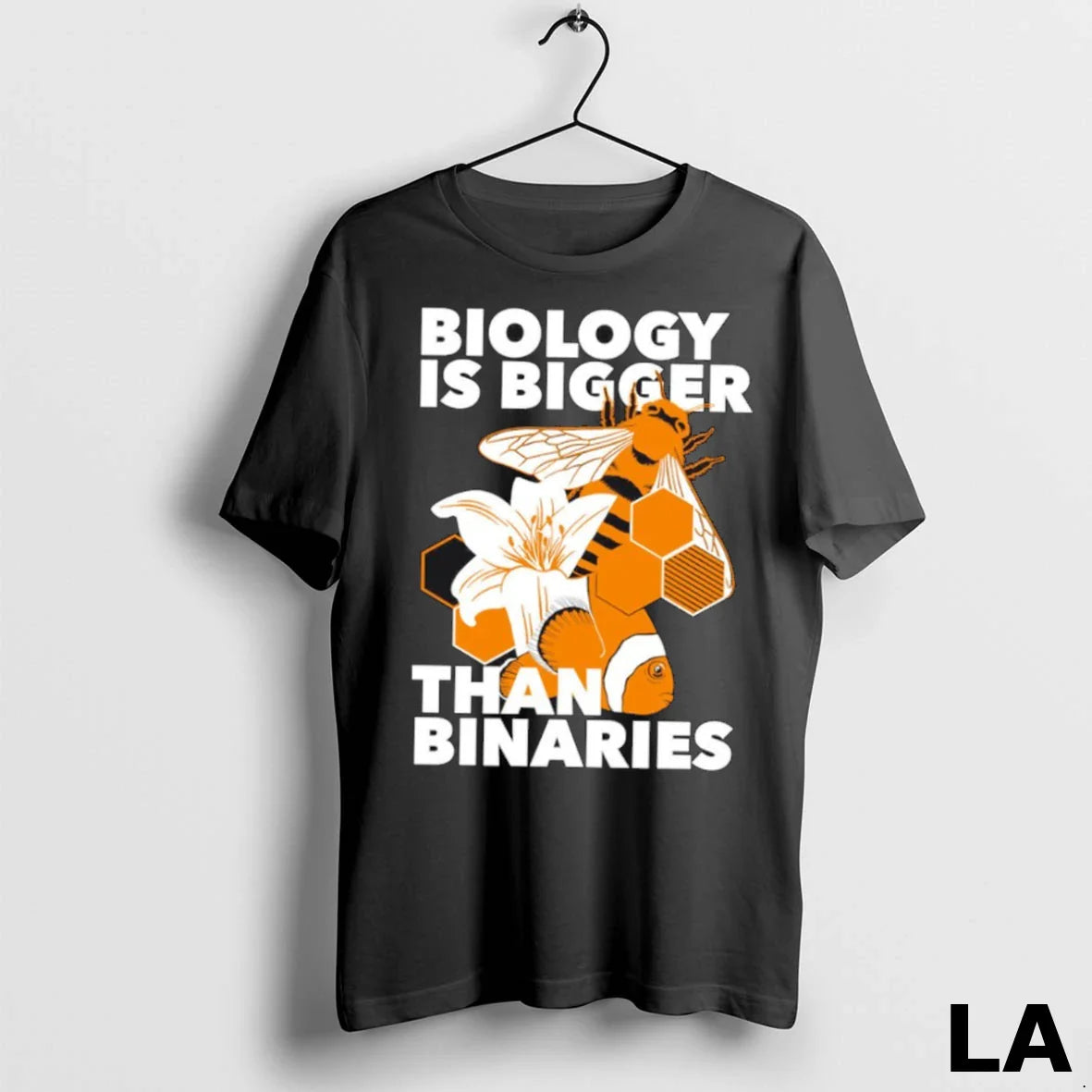 Original Bee And Fish Biology Is Bigger Than Binaries Tank Top
