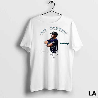 Original Big Dumper Cal Raleigh Signature Seattle Mariners Ladies Tee