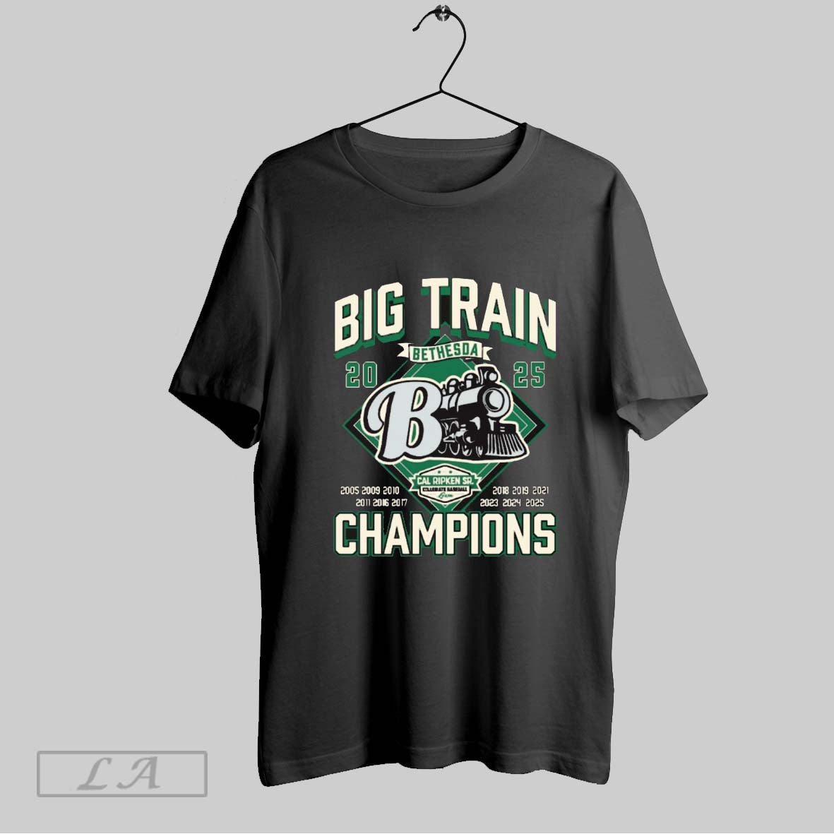 Original Big Train Champions 2025 Bethesda Cal Ripken Sr Collegiate