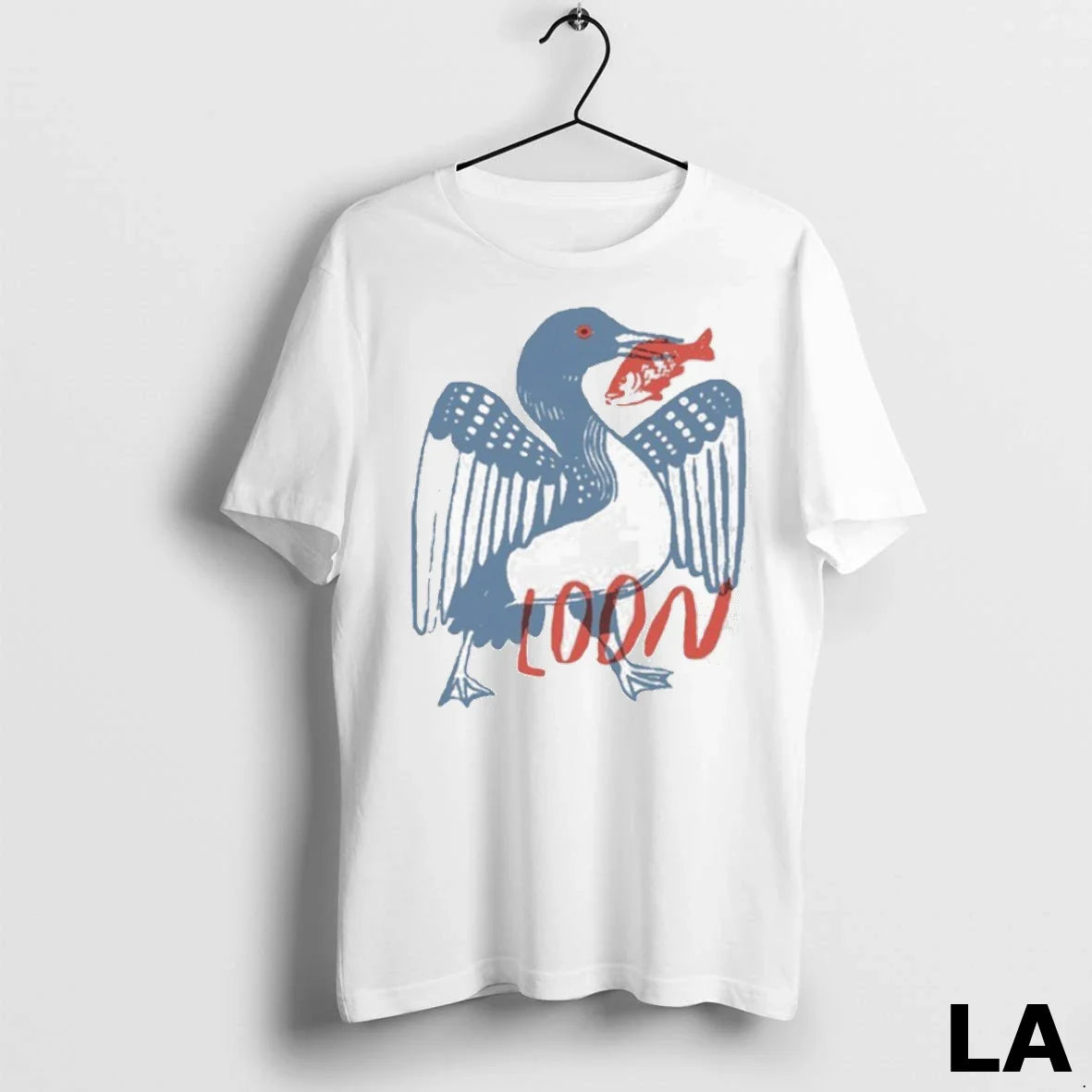 Original Bird Collective Loon Fish Hoodie Elegant Look