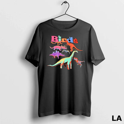 Original Birds Dino Shirt Retro Art