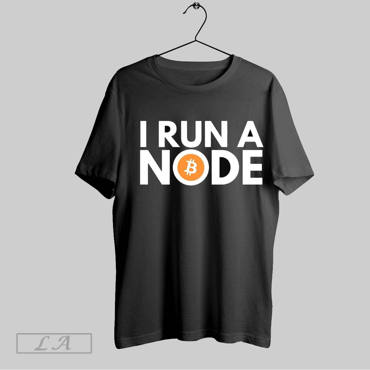 Original Bitcoin I Run Node Tee Modern Apparel