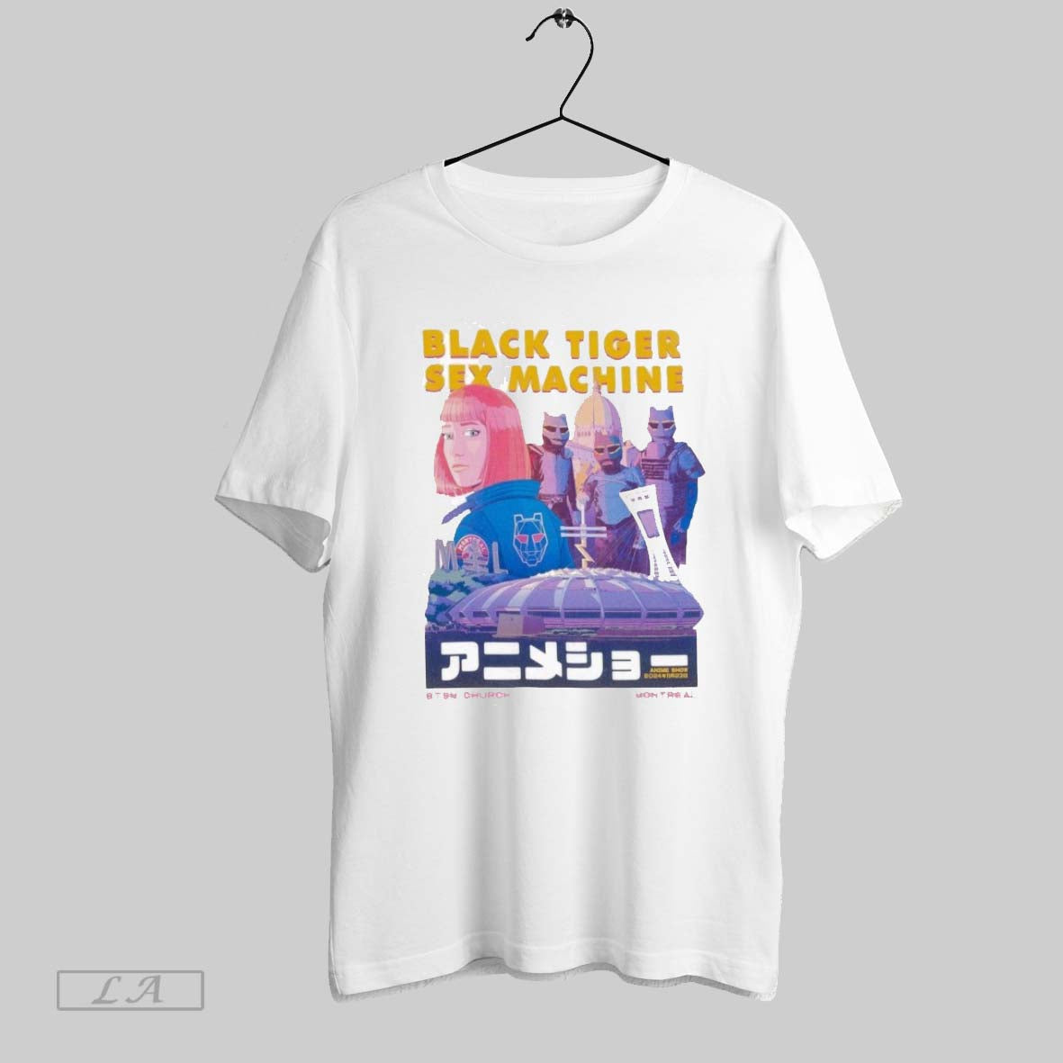 Original Black Tiger Machine Church Montreal Anime Show 2024 Hoodie