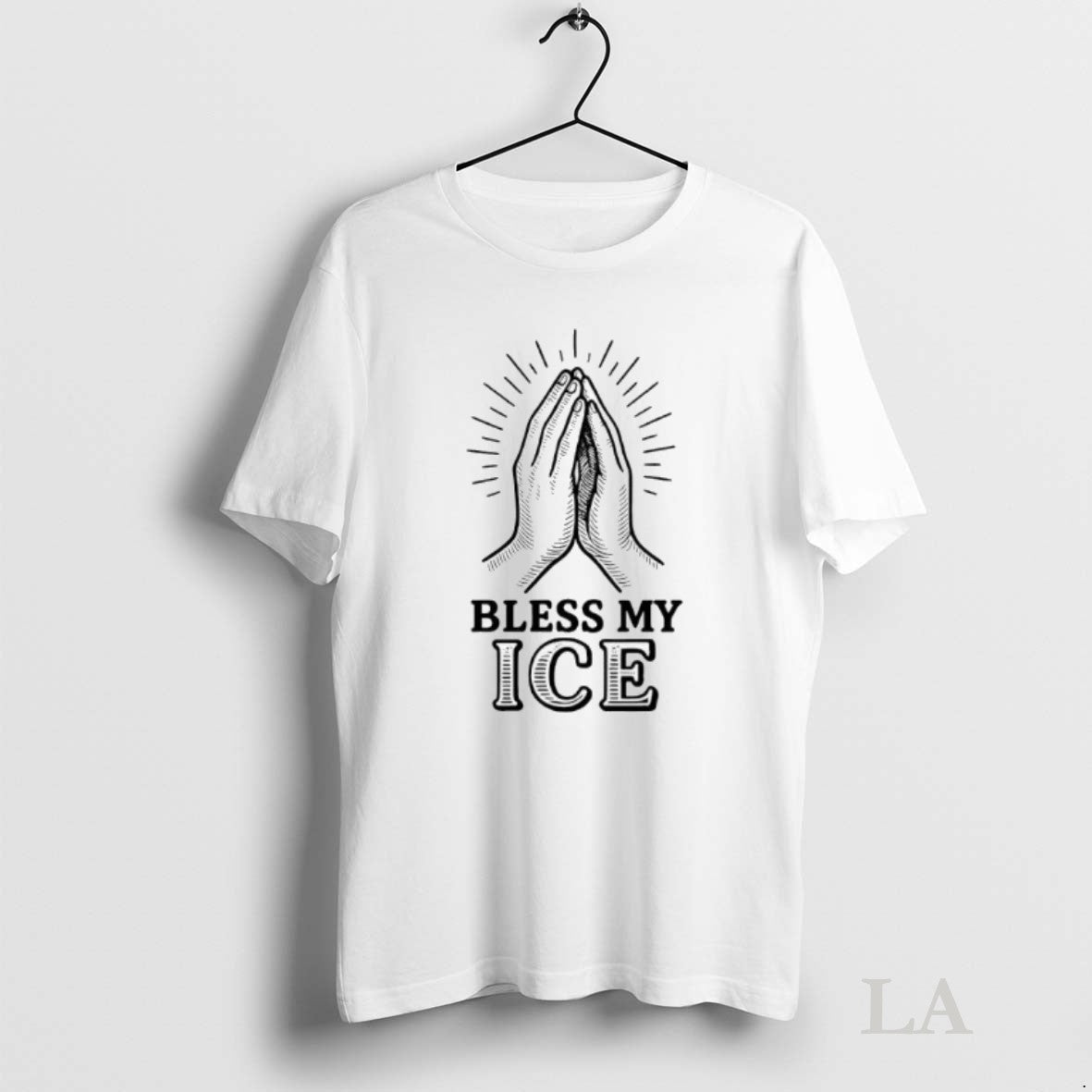 Original Bless My Ice Praying Hands Tee Exclusive Look