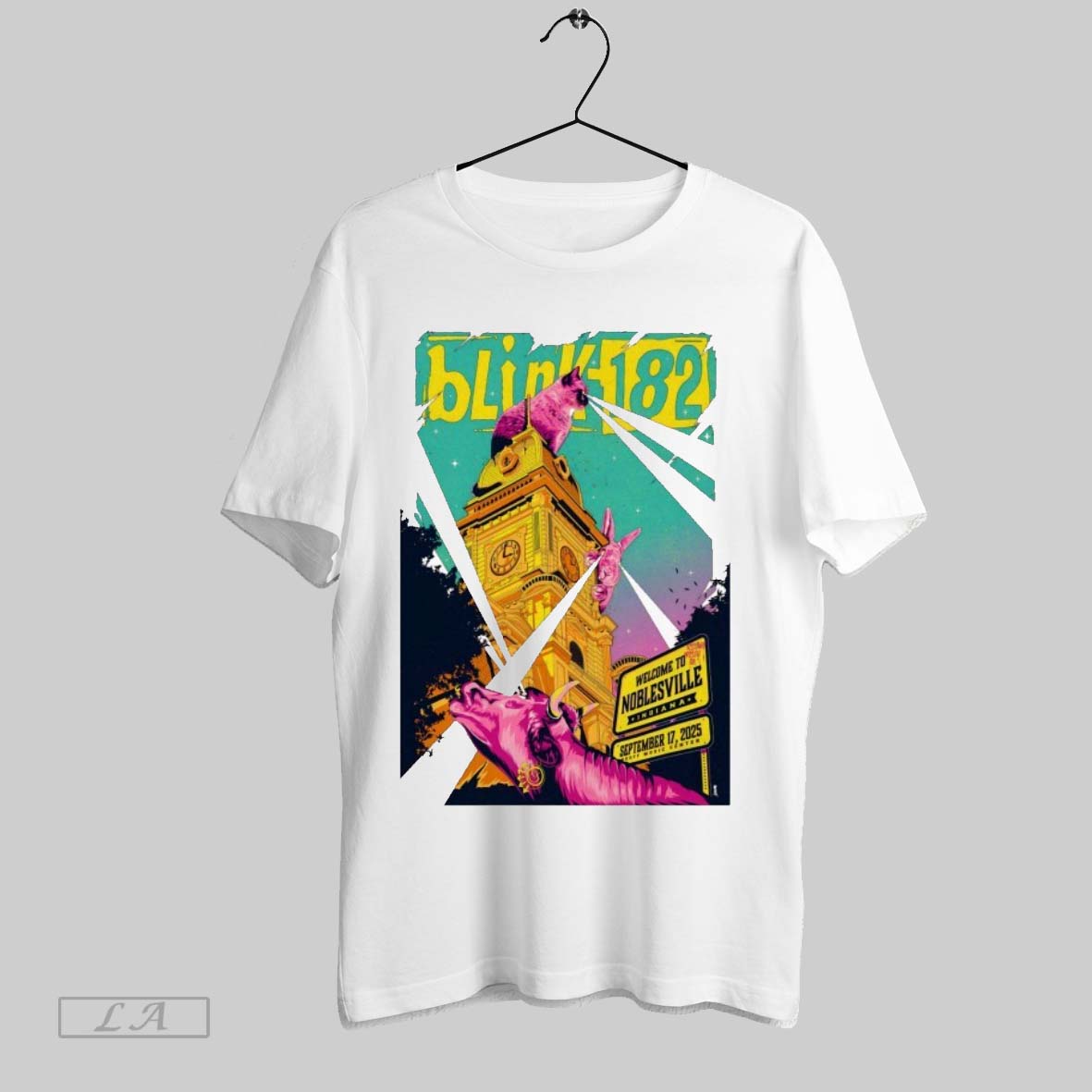 Original Blink 182 9 17 2025 Ruoff Music Center Noblesville Cat