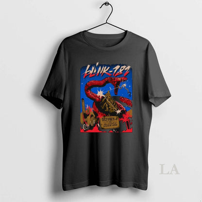 Original Blink 182 Palm Desert Tour October 4 2025 Long Sleve Tee