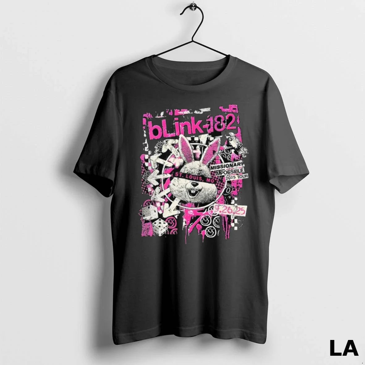 Original Blink 182 St Louis Mo Concert 2025 Long Sleve Tee Retro Merch