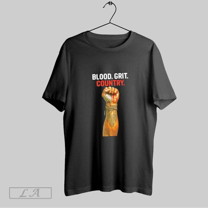 Original Blood Grit Country Any Questions TShirt Exclusive Fashion