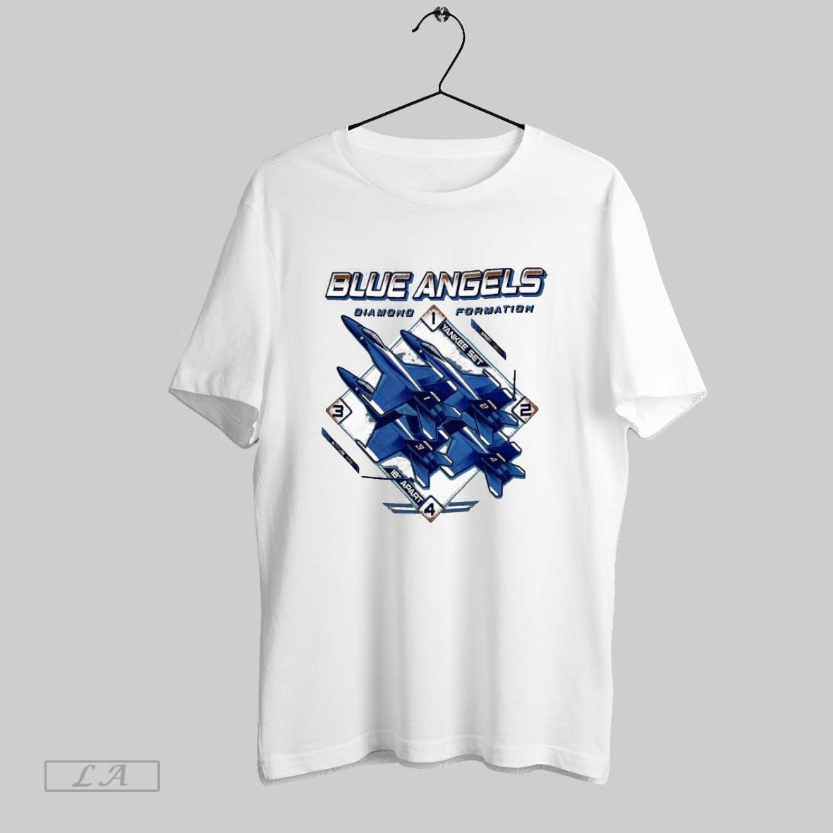 Original Blue Angels Diamond Formation Naval Aviation Museum Hoodie