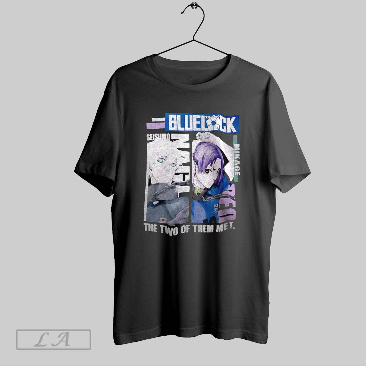 Original Blue Lock Mikage Two Them Met Shirt Classic Merch