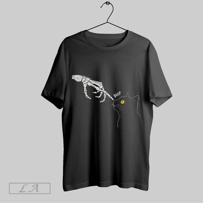 Original Boop Skeleton And Black Cat Halloween Shirt Trendy Look