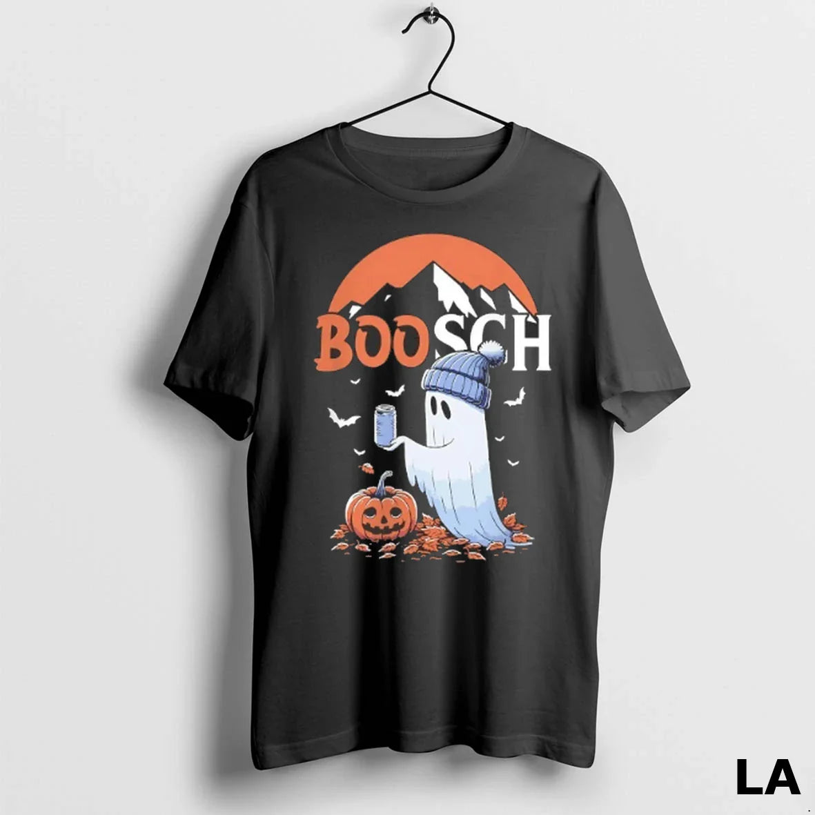 Original Boosch Busch Beer Ghost Pumpkin Halloween Tee Vintage Apparel