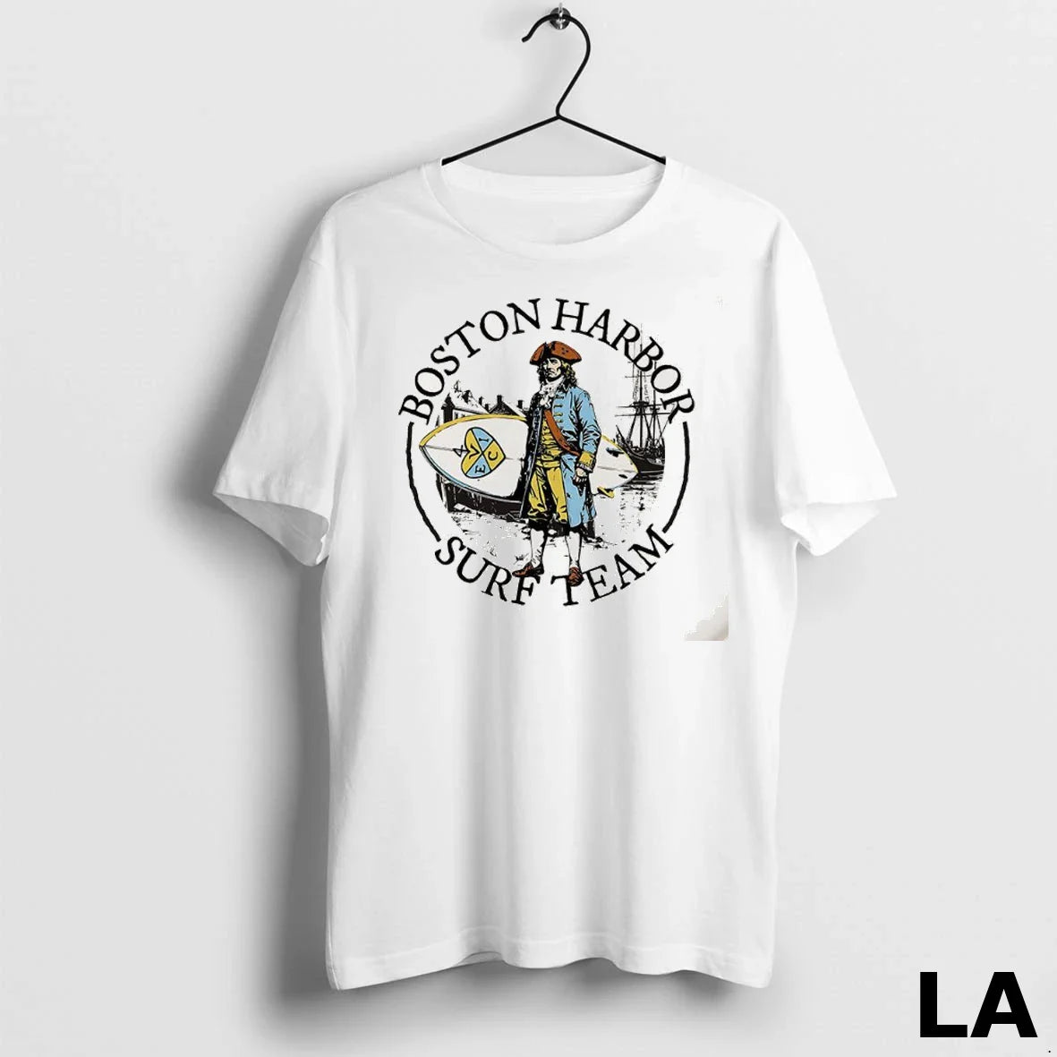 Original Boston Harbor Surf Team Logo Shirt Retro Apparel