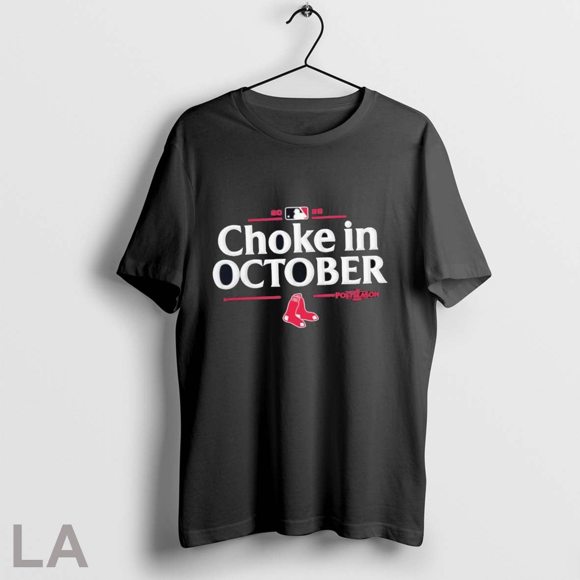 Original Boston Red Sox 2025 Choke October Mlb Postseason Tee Retro
