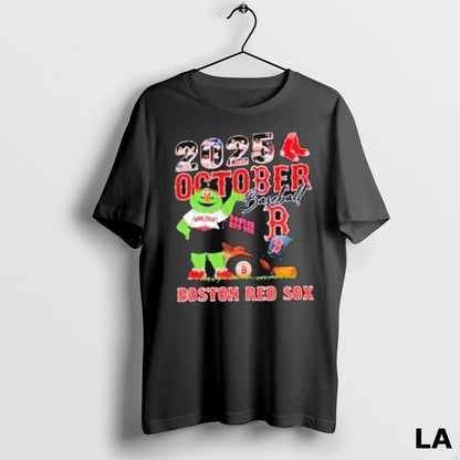 Original Boston Red Sox October Baseball Mascot 2025 Shirt Modern