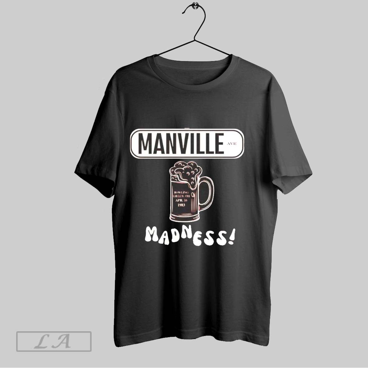 Original Bowling Green Manville Madness Beer TShirt Authentic Design