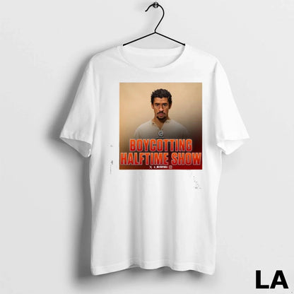 Original Boycotting Bad Bunny Super Bowl Halftime Show Ladies Shirt
