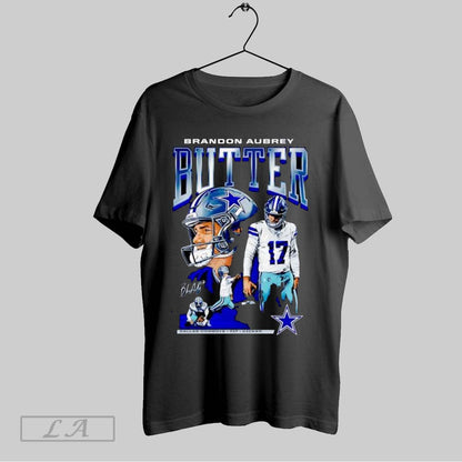 Original Brandon Aubrey 17 Kicker Butter Dallas Cowboys Hoodie