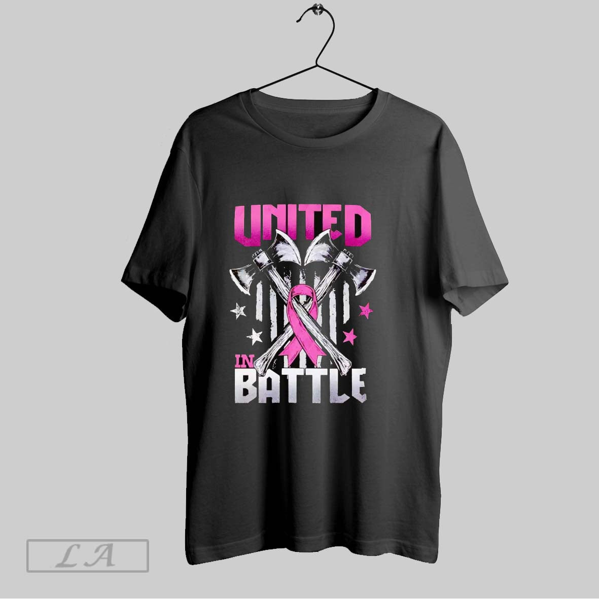 Original Breast Cancer United Battle Us Flag TShirt Authentic Style