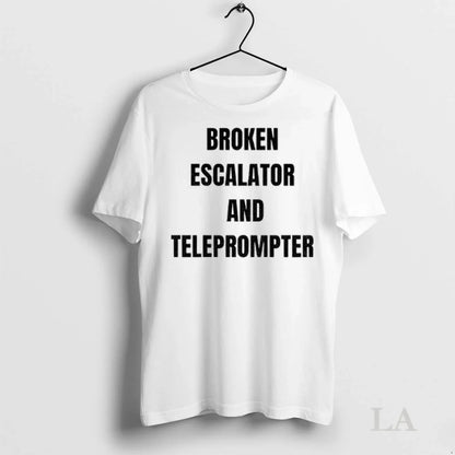 Original Broken Escalator And Teleprompter Trump Tank Top Trendy Merch