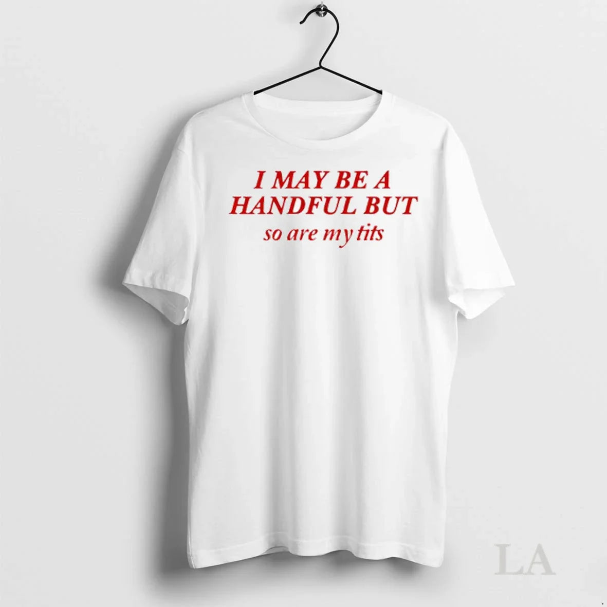 Original Brooklyn I May Be Handful But So Are My Tits Ladies TShirt