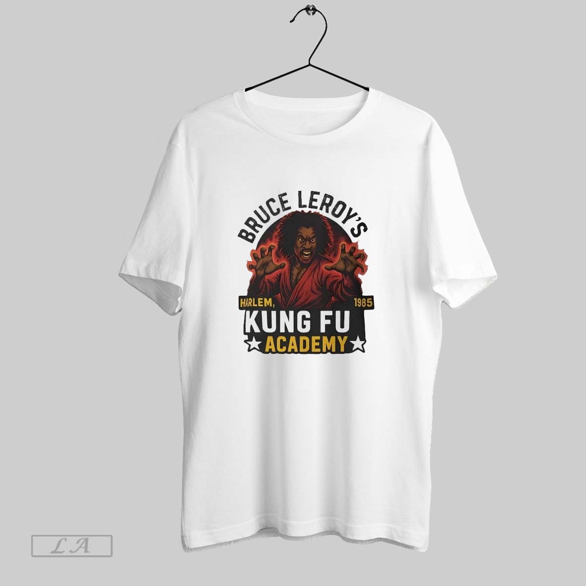 Original Bruce Leroy Kung Fu Academy Harlem 1985 Tee Elegant Art