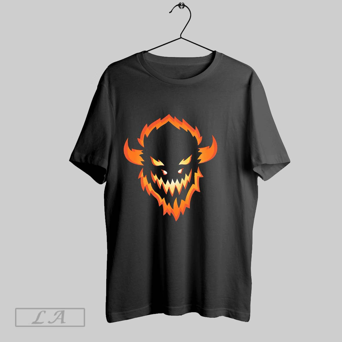 Original Buffalo Bills Big Head Fiery Tee Exclusive Art