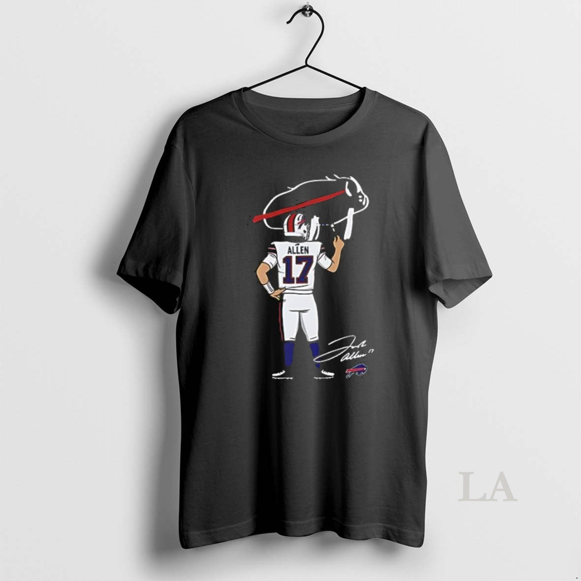 Original Buffalo Bills Billustration Allen 17 Cartoon Shirt Premium