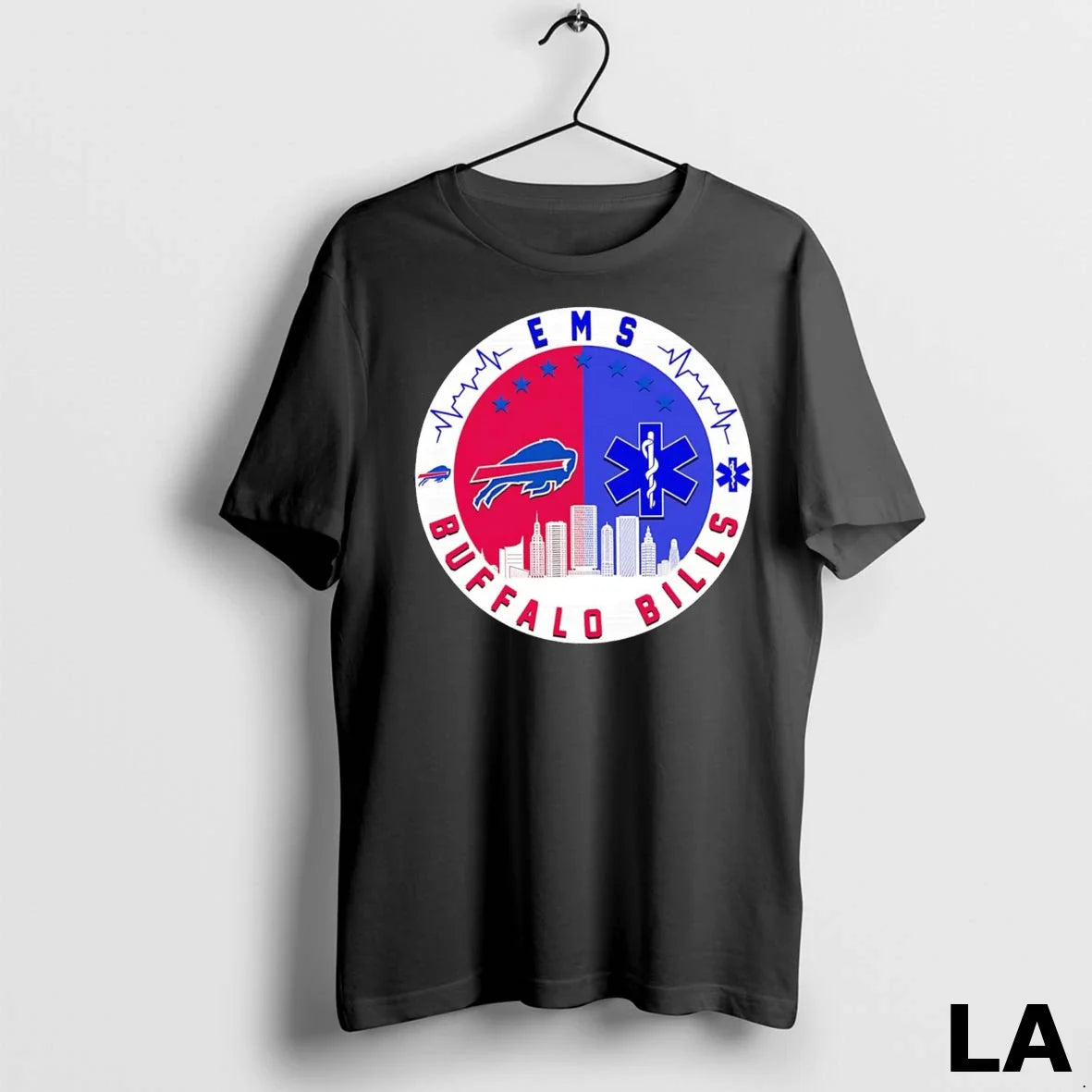 Original Buffalo Bills Ems Heartbeat Skyline Long Sleeve Classic