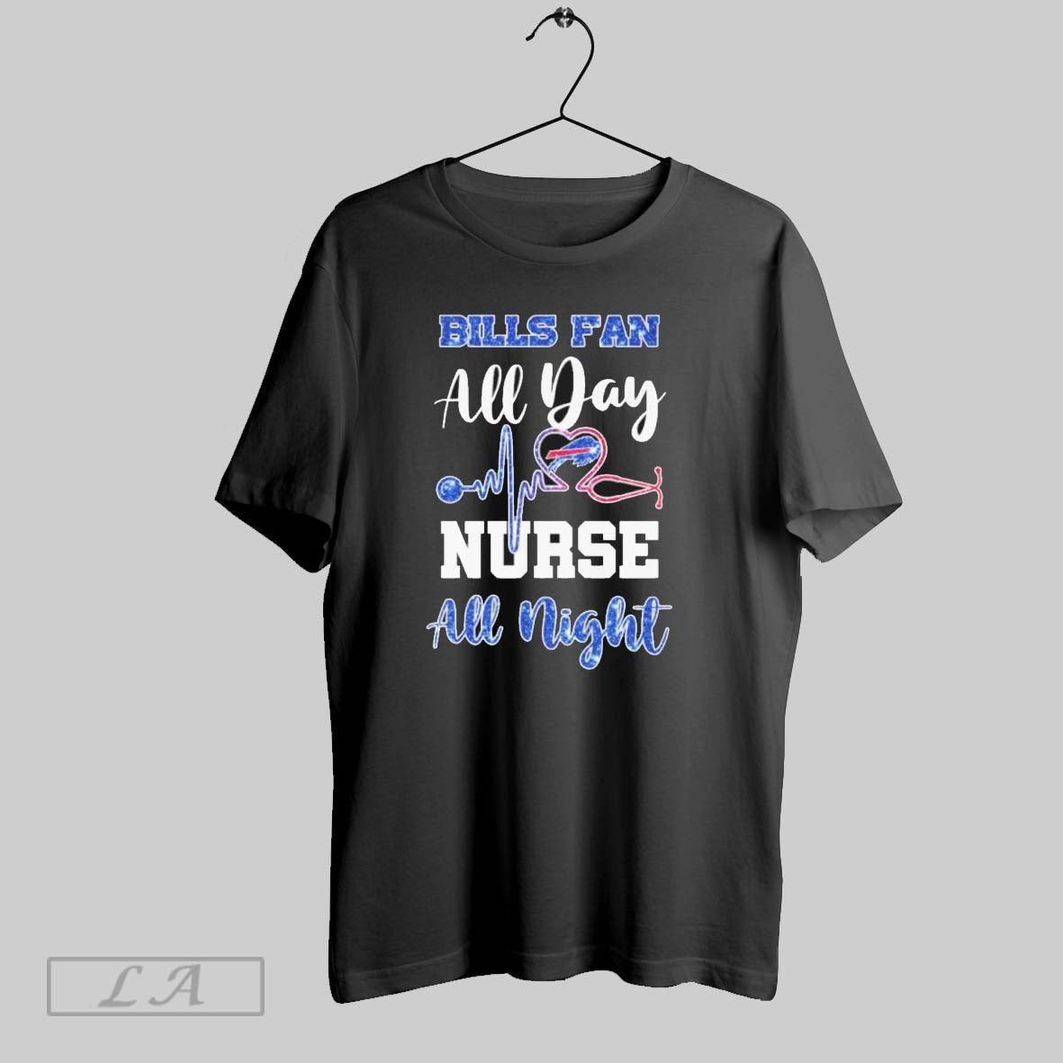 Original Buffalo Bills All Day Nurse All Night Diamond Tee Classic