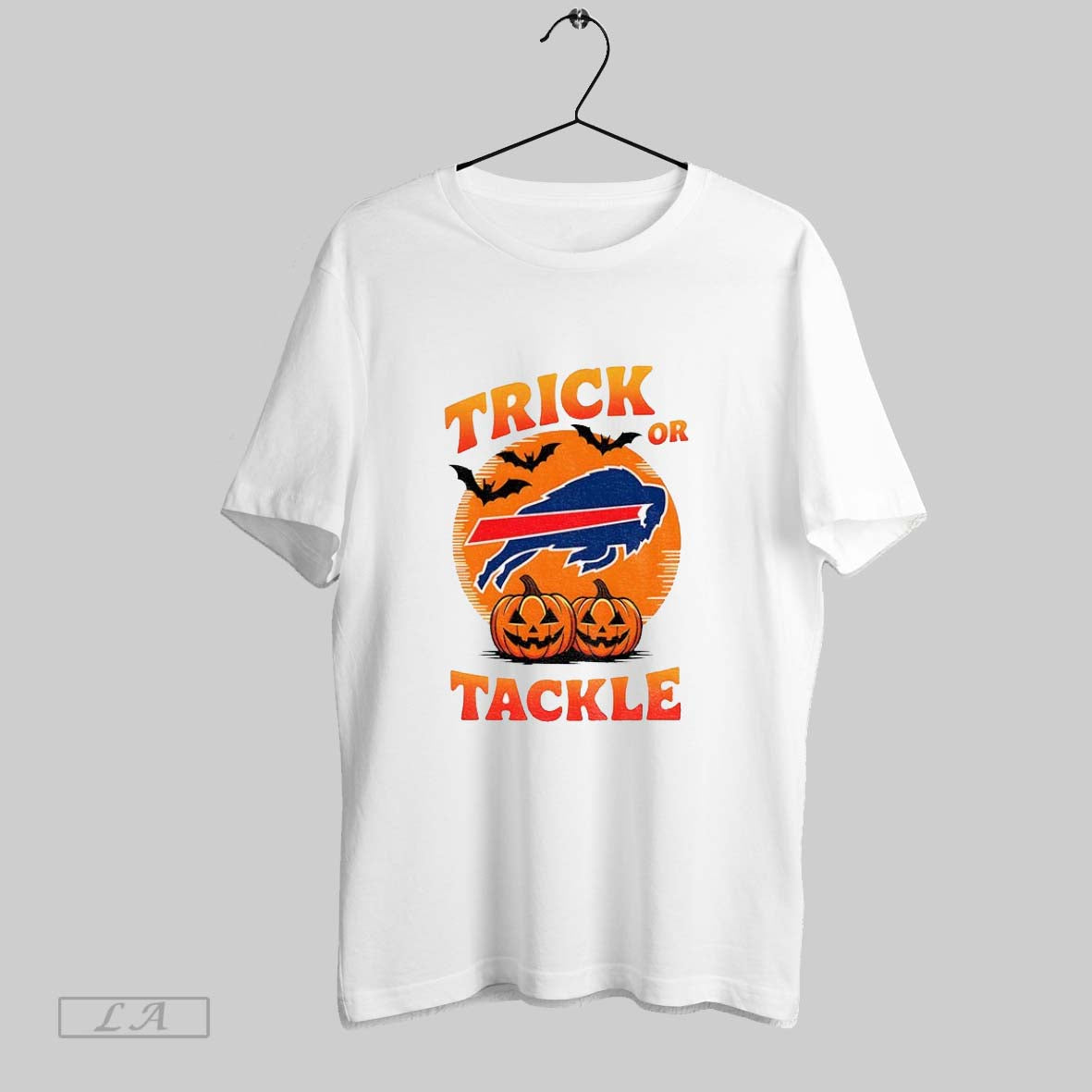 Original Buffalo Bills Football Trick Or Tackle Pumpkin Game Day