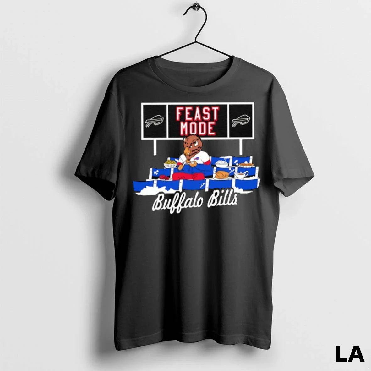 Original Buffalo Bills Football Mascot Eating Feast Mode TShirt