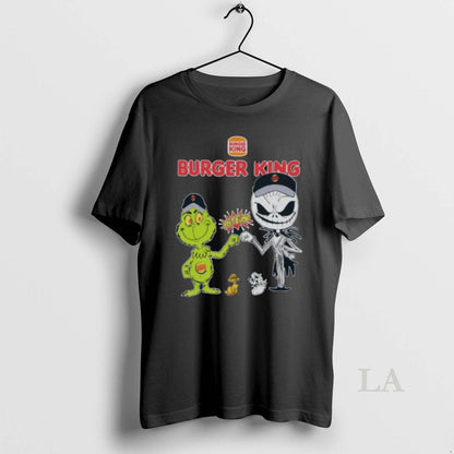 Original Burger King Merch Grinch And Jack Skellington Fist Bump