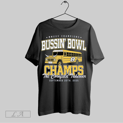 Original Bussin Bowl Champs Cornfield Takeover Tee Stylish Art
