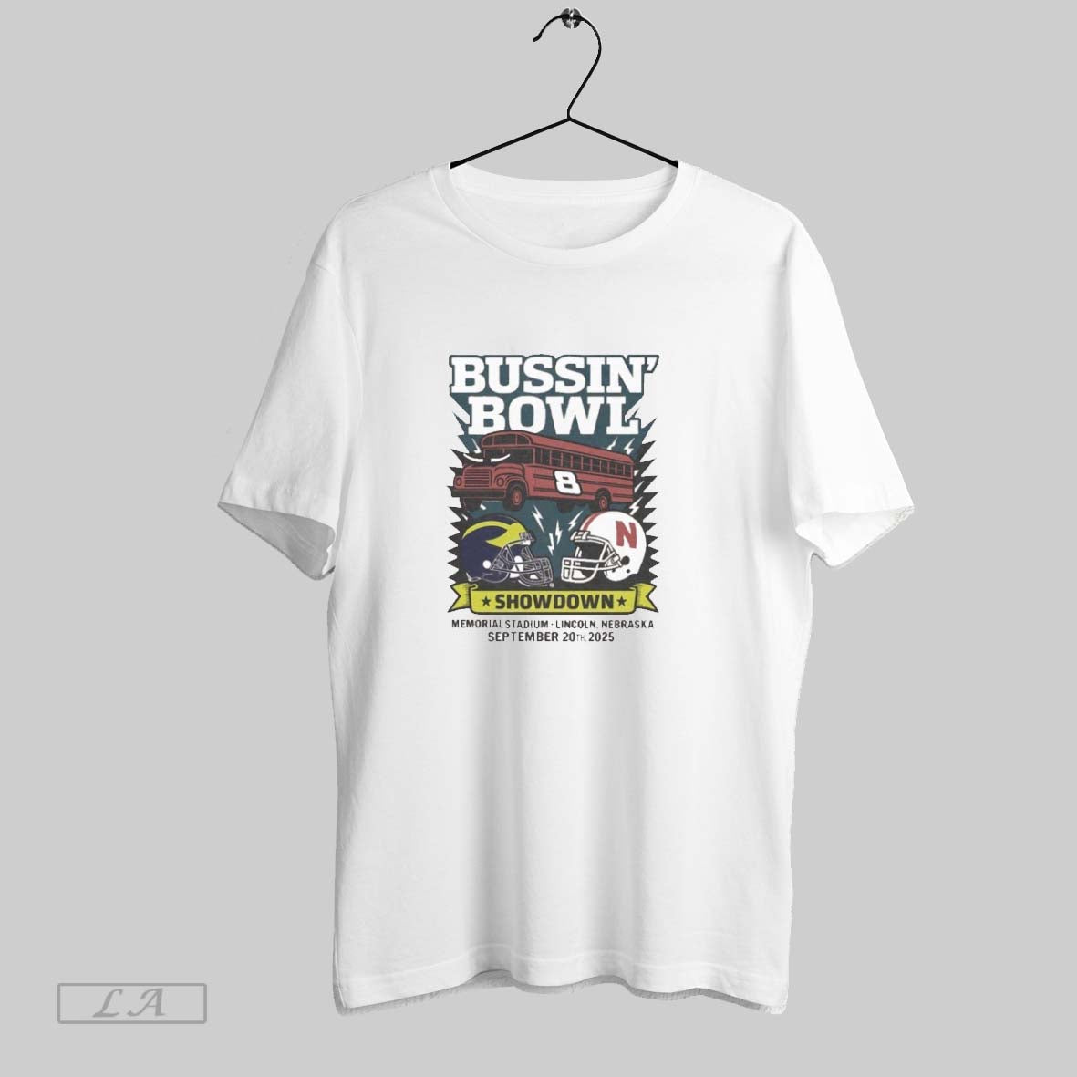 Original Bussin Bowl Showdown 2025 Nebraska Vs Michigan Tee Unique