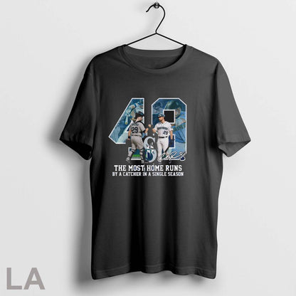 Original Cal Raleigh 49Hr Most Home Runs Catcher Single Season Long