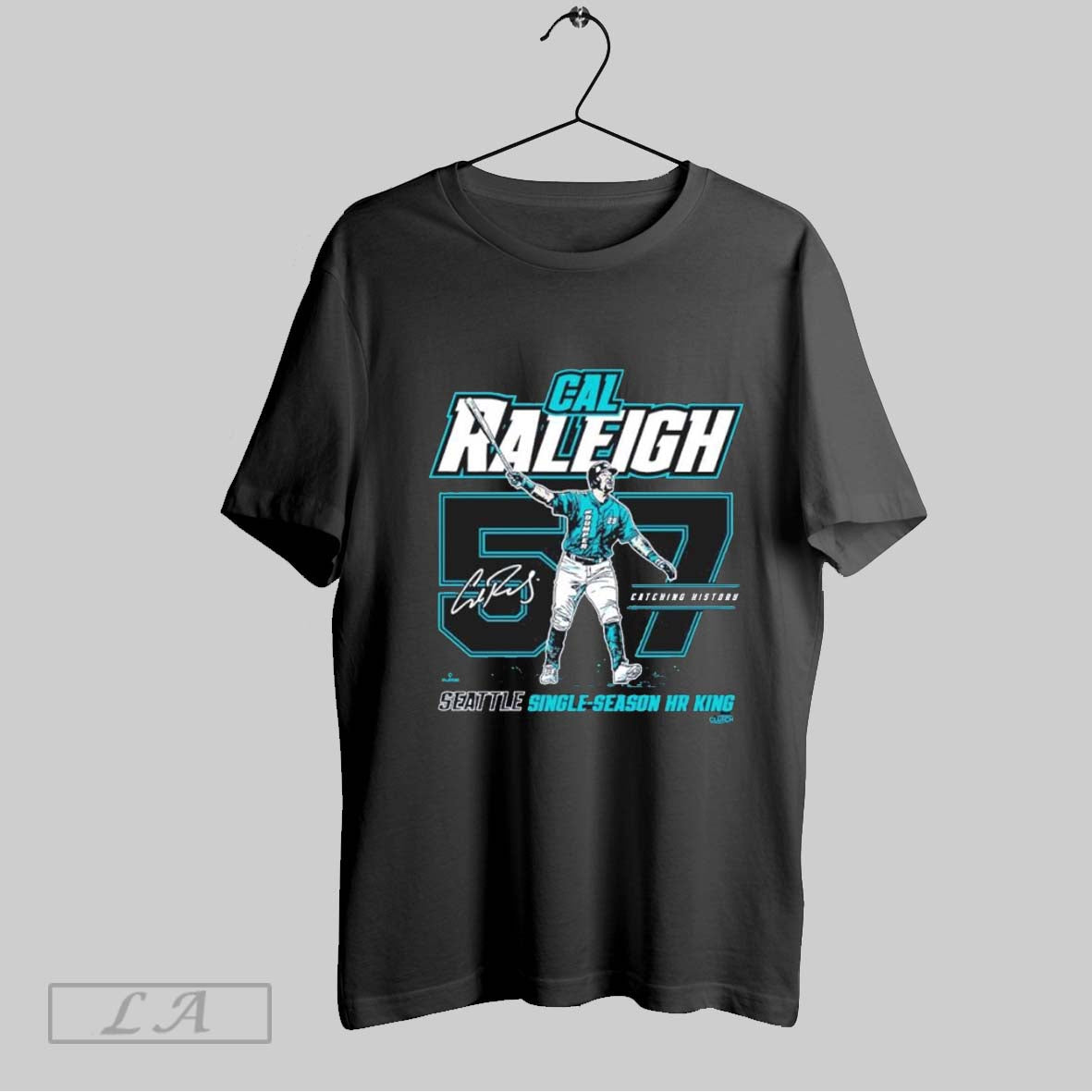 Original Cal Raleigh Seattle 57 Home Run Record Shirt Stylish Merch