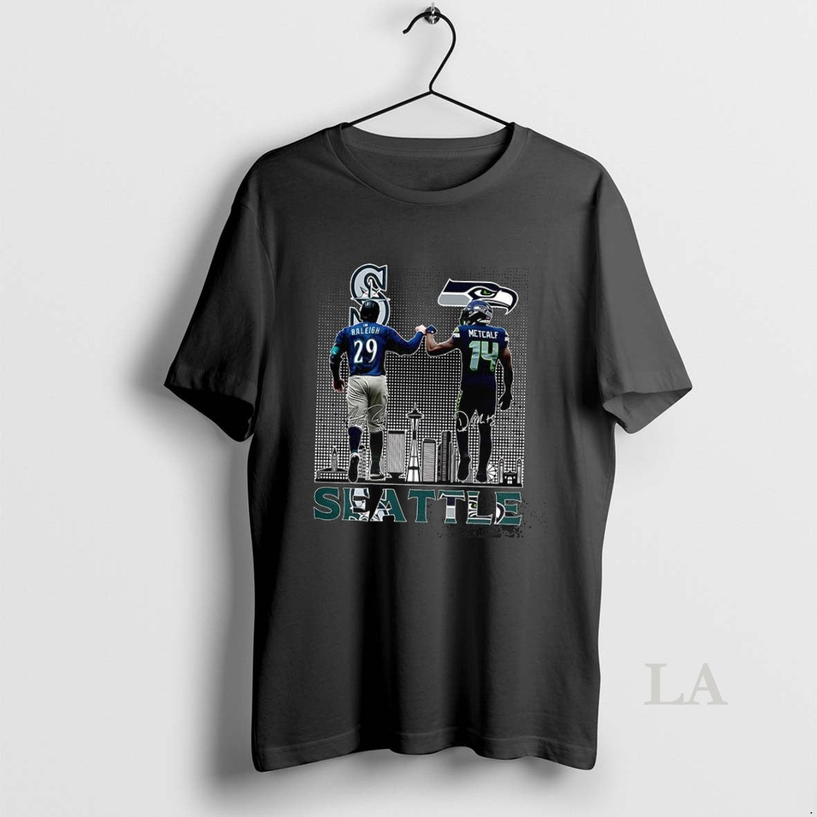 Original Cal Raleigh Seattle Mariners And Dk Metcalf Seattle Seahawks