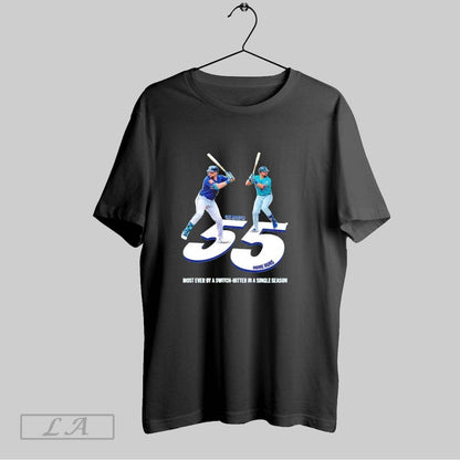 Original Cal Raleigh Switch Hitter 55 Home Runs Shirt Unique Design
