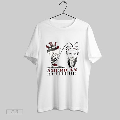 Original Calvin Hobbes Bin Laden American Attitude Ass TShirt