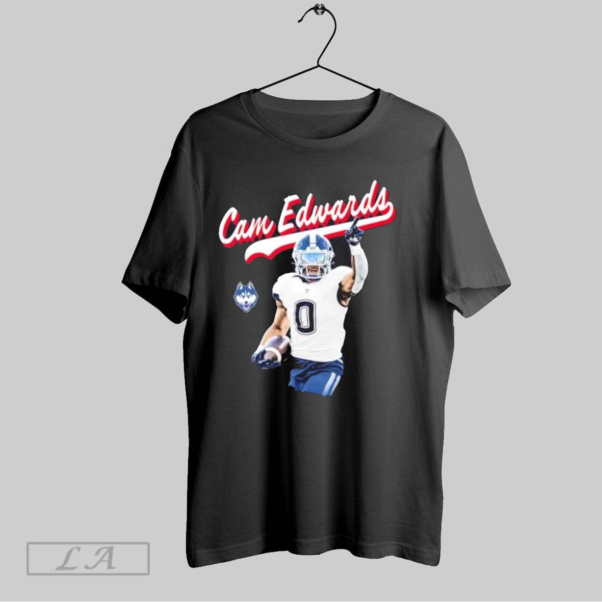 Original Cam Edwards Uconn Huskies Football Illustrated Hoodie