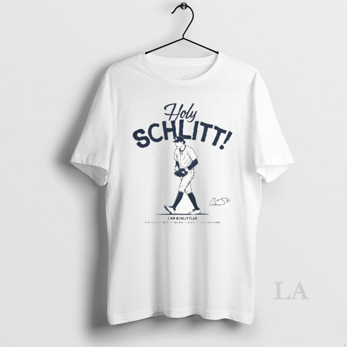 Original Cam Schlittler Holy Schlitt Long Sleeve Authentic Look