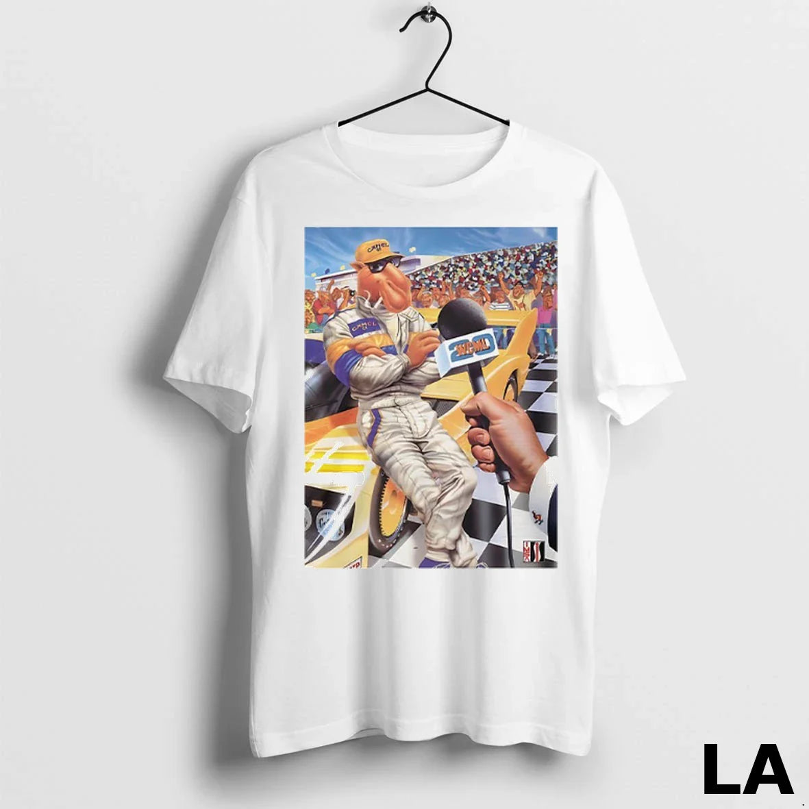 Original Camel Racing Driver Cartoon TShirt Retro Outfit