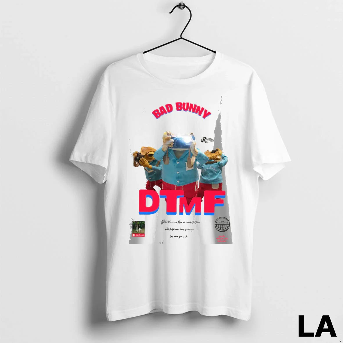 Original Camiseta Bad Bunny Dtmf Latin Music Album Cover Para El