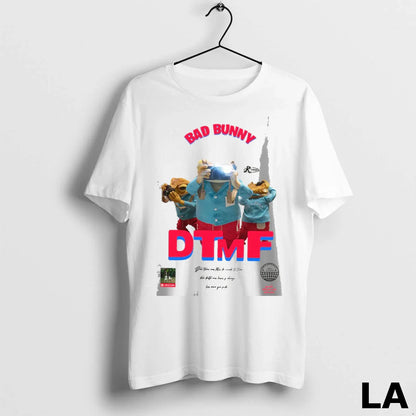 Original Camiseta Bad Bunny Dtmf Latin Music Album Cover Para El