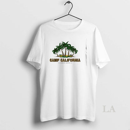 Original Camp California Swimming Pools Ovie Stars TShirt Elegant